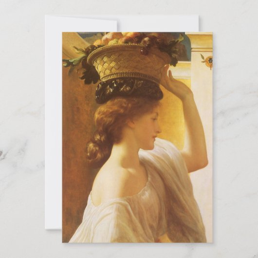 Eucharis - Mädchen mit einem Obstkorb von Leighton (Vorderseite)