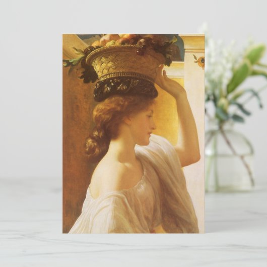 Eucharis - Mädchen mit einem Obstkorb von Leighton (Stehend Vorderseite)