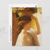 Eucharis - Mädchen mit einem Obstkorb von Leighton Postkarte (Vorne/Hinten)