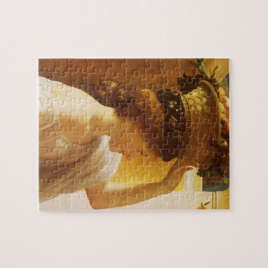 Eucharis - Mädchen mit einem Obstkorb von Leighton Puzzle (Horizontal)