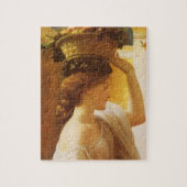 Eucharis - Mädchen mit einem Obstkorb von Leighton Puzzle (Vertikal)