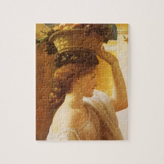 Eucharis - Mädchen mit einem Obstkorb von Leighton Puzzle (Vertikal)