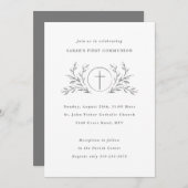 Eucharist Custom Color First Communation Einladung (Vorne/Hinten)