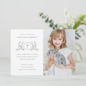 Eucharist Custom Color First CommunityFoto Einladung (Stehend Vorderseite)