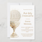 Eucharist design First Holy Communion Einladung (Vorderseite)