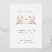 Eucharist First Communion Folieneinladung (Vorderseite)