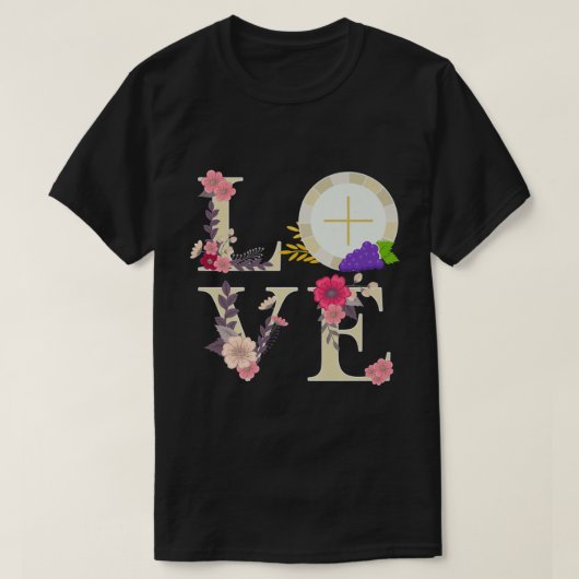Eucharist Gastgeber Katholik 1. Heilige Kommunion  T-Shirt (Design vorne)