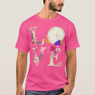Eucharist Gastgeber Katholik 1. Heilige Kommunion T-Shirt