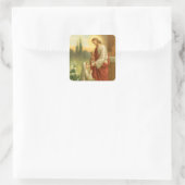 Eucharist in All Things First Communion Quadratischer Aufkleber (Tasche)