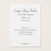 Eucharist in allen ersten kommunalen Gebetskarten (Rückseite)