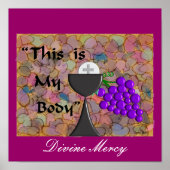 Eucharist Leinwand Kunst "Göttliche Barmherzigkeit Poster (Vorne)