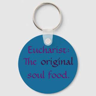 Eucharist: TOSF - Schlüsselkette - Aquamarin/Lila Schlüsselanhänger
