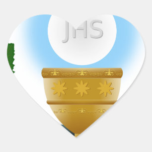 Eucharistin Herz-Aufkleber