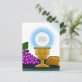 Eucharistin Postkarte (Stehend Vorderseite)