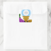 Eucharistin Quadratischer Aufkleber (Tasche)