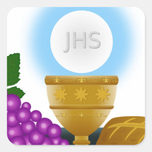 Eucharistin Quadratischer Aufkleber