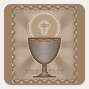 Eucharistin Quadratischer Aufkleber