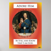 Eucharistische Adoration Poster (Vorne)
