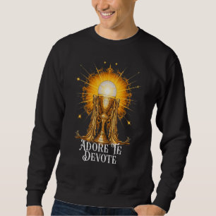 Eucharistische Bewunderung Traditioneller Latein M Sweatshirt