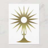Eucharistischer Monstrance Postkarte (Vorderseite)
