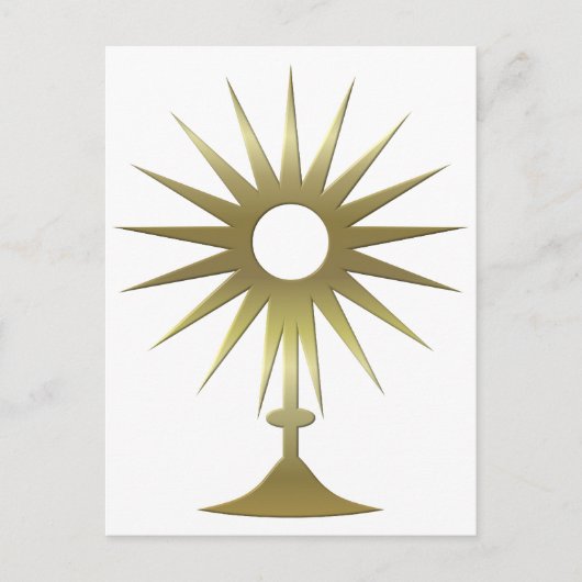 Eucharistischer Monstrance Postkarte (Vorderseite)