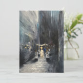 Eucharistisches Procession Painting Grußkarte Karte (Stehend Vorderseite)