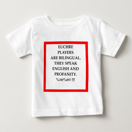 EUCHRE BABY T-SHIRT (Vorderseite)