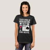 Euchre Card Game Player Wine T-Shirt (Vorne ganz)