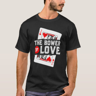 Euchre-Card-Spiel, Bower of Liebe Jack of Hearts, T-Shirt