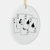 Euchre Cards Keramik Ornament (Rechts)
