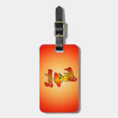 Euchre Chick #5 Gepäckanhänger (Vorderseite vertikal)