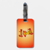 Euchre Chick #5 Gepäckanhänger (Rückseite vertikal)