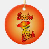 Euchre Chick #5 Keramik Ornament (Vorne)