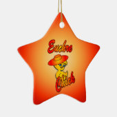 Euchre Chick #5 Keramikornament (Rechts)