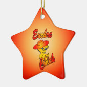 Euchre Chick #5 Keramikornament (Links)