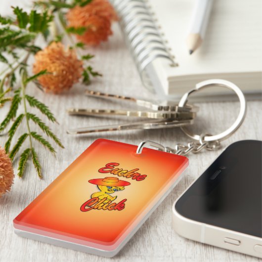 Euchre Chick #5 Schlüsselanhänger (Vorderseite rechts)