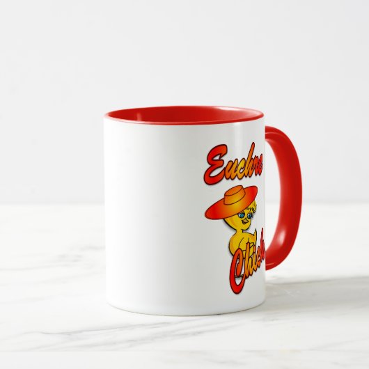 Euchre Chick #5 Tasse (VorderseiteRechts)