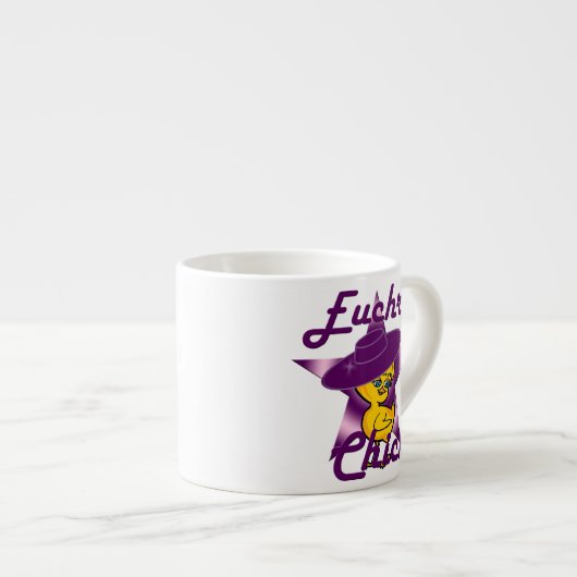 Euchre Chick #9 Espressotasse (Vorderseite Rechts)