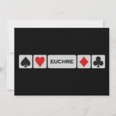 Euchre-Einladung - anpassen Einladung (Vorderseite)