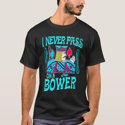 Euchre ich überlasse nie eine Bower Card, die neu  T-Shirt (Vorderseite)