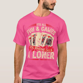 Euchre Kartenspiel Loner Freunde T-Shirt