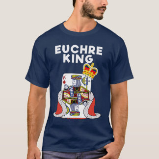 Euchre Lustiges Euchre-Kartenspiel King Freunde T-Shirt