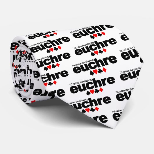 Euchre Player Krawatte (Gerollt)