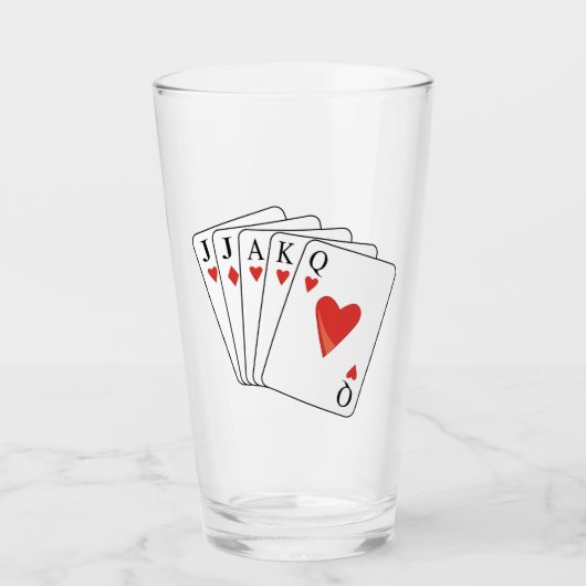Euchre Playing Cards Glas (Vorderseite)