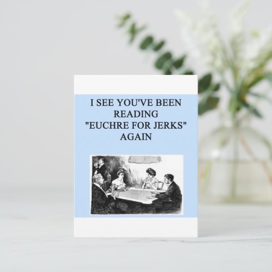 EUCHRE POSTKARTE (Stehend Vorderseite)