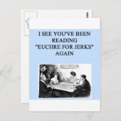 EUCHRE POSTKARTE (Vorne/Hinten)