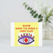 Euchre Postkarte (Stehend Vorderseite)