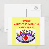 Euchre Postkarte (Vorne/Hinten)