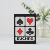 Euchre Postkarte (Stehend Vorderseite)