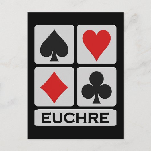 Euchre Postkarte (Vorderseite)